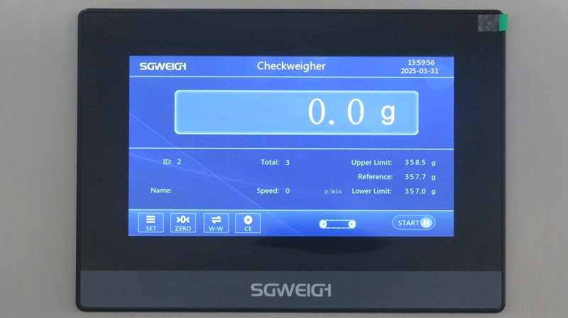 High Speed Online 5-50g Box Weight Checkers Checkweigher Conveyor for Pharmaceutical