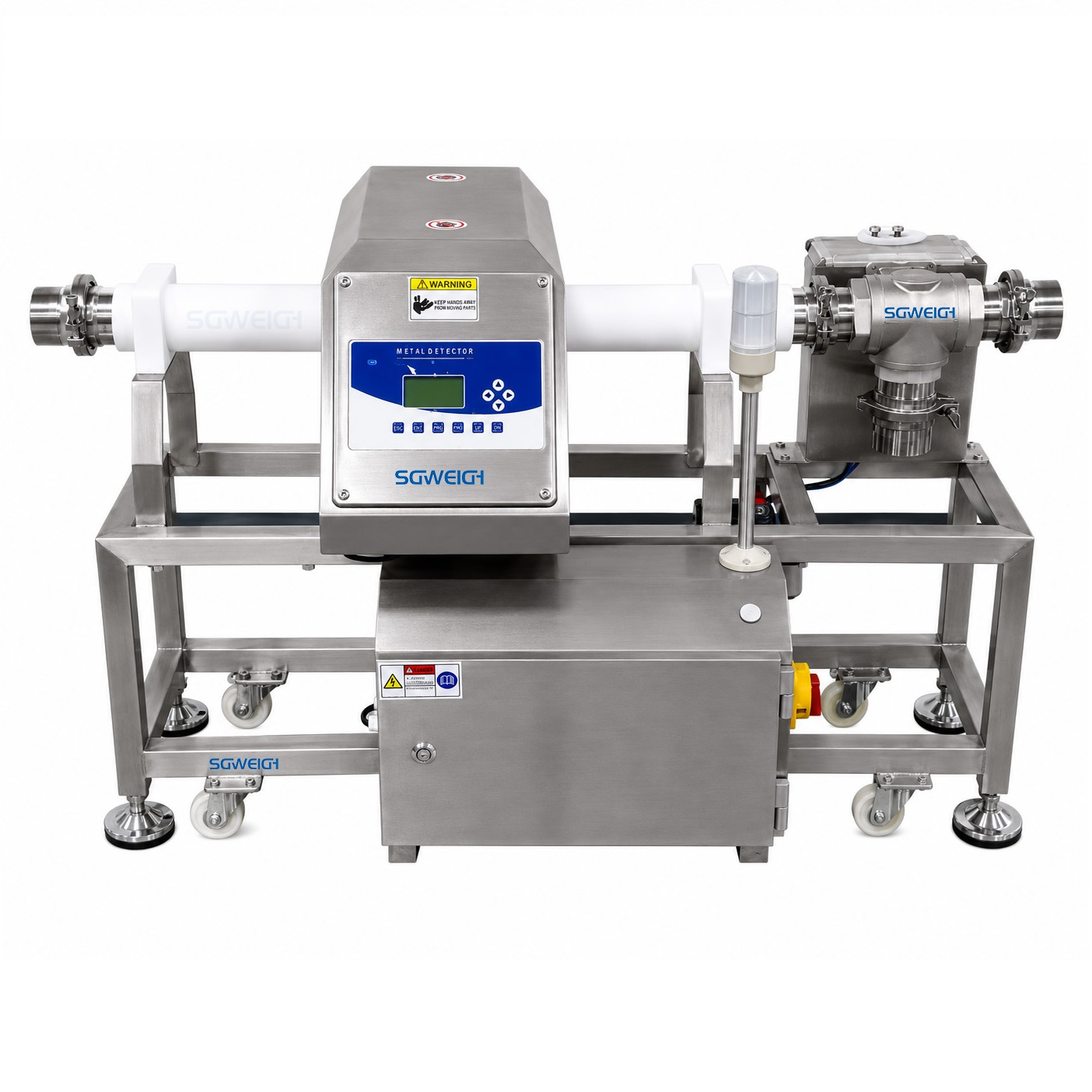 liquid sauce in-line pipeline metal detector